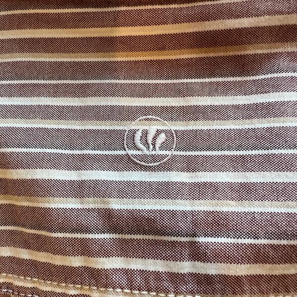 Fat Face Foss Stripe Button Up Shirt Men’s Size Small Red Bordeaux NWT *FLAW - Picture 13 of 15